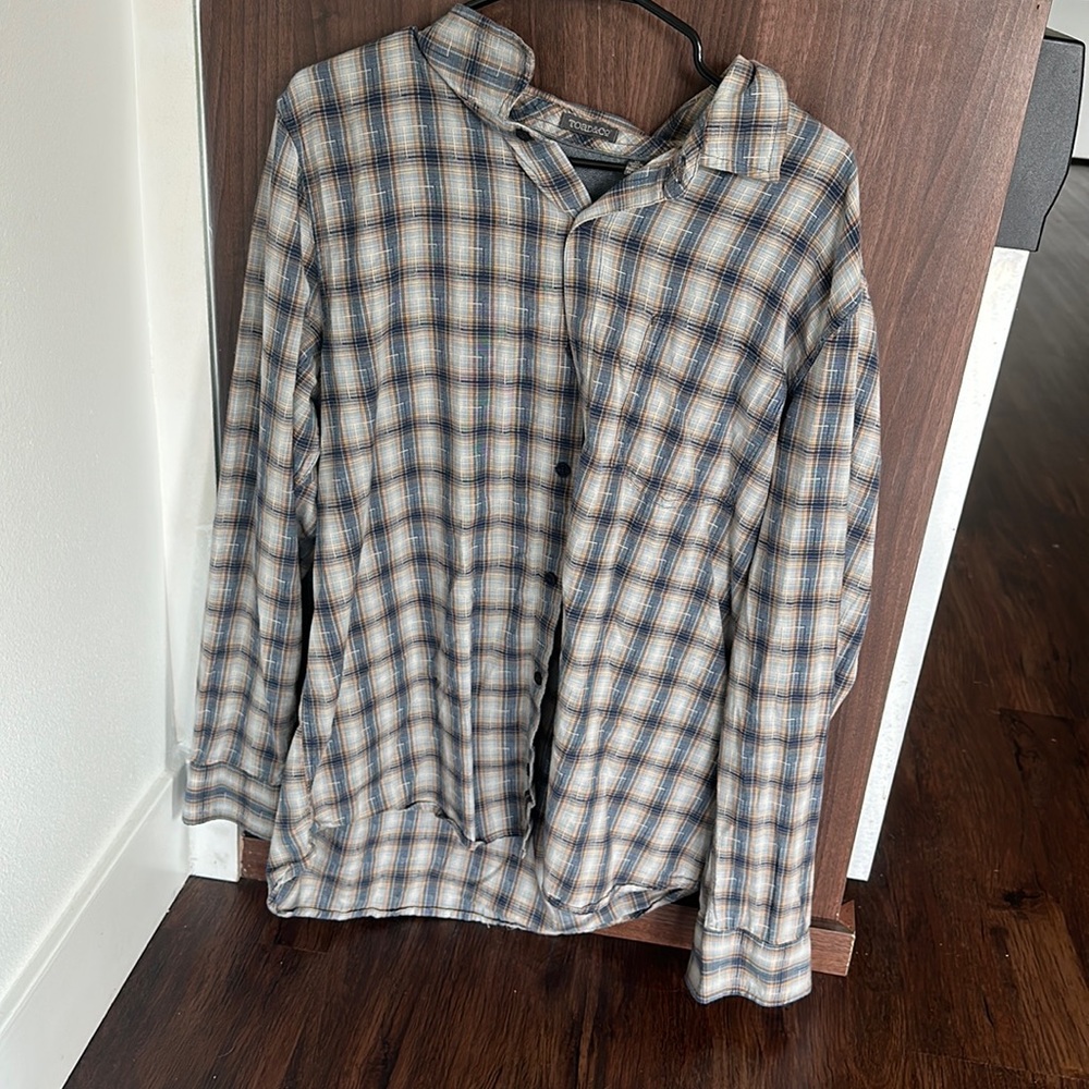 Blue/grey flannel